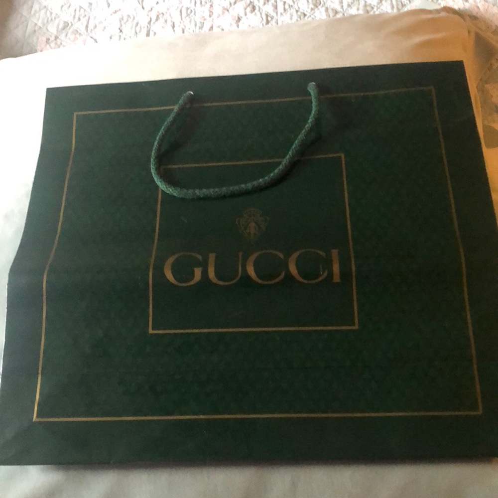 Vintage from Rome Italy Gucci Shopping Bag